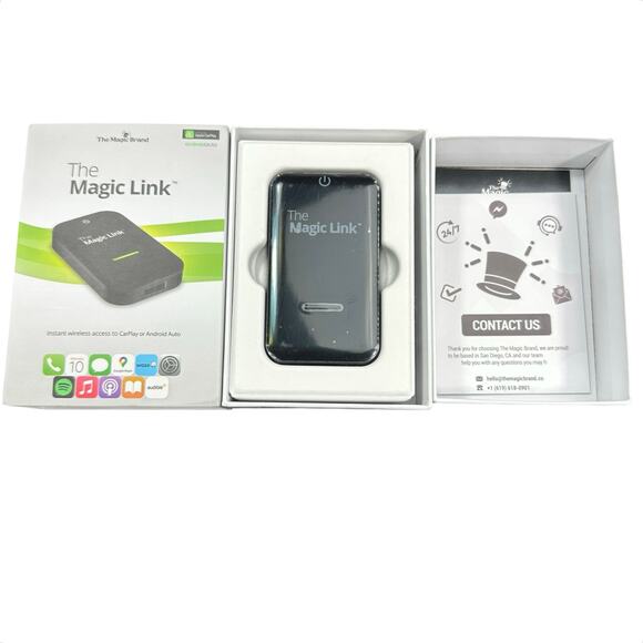 Magic Link Wireless CarPlay Adapter Convert Apple CarPlay Android to Wireless - Picture 2 of 3